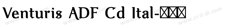 Venturis ADF Cd Ital字体转换 Venturis ADF Cd Ital字体转换
